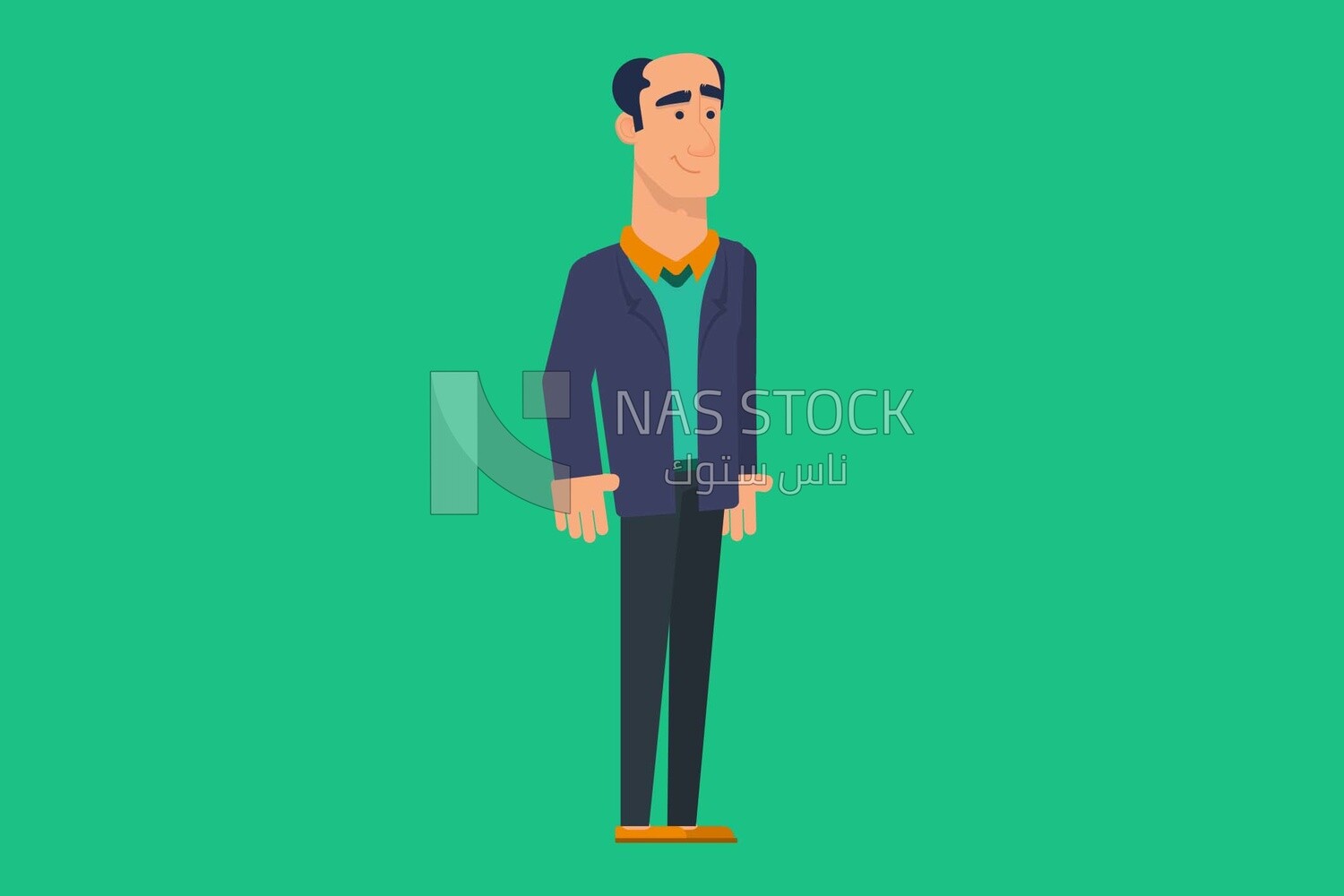Character of a man, vector illustrator