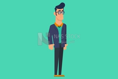 Character of a man, vector illustrator