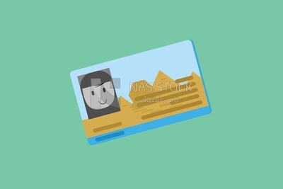 Icon of human id, icons, templates and vector illustrator