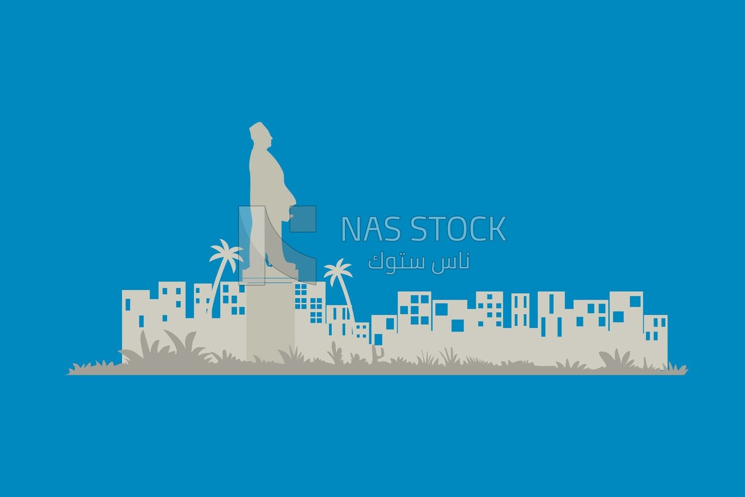View of a city, wallpaper, vector illustrator