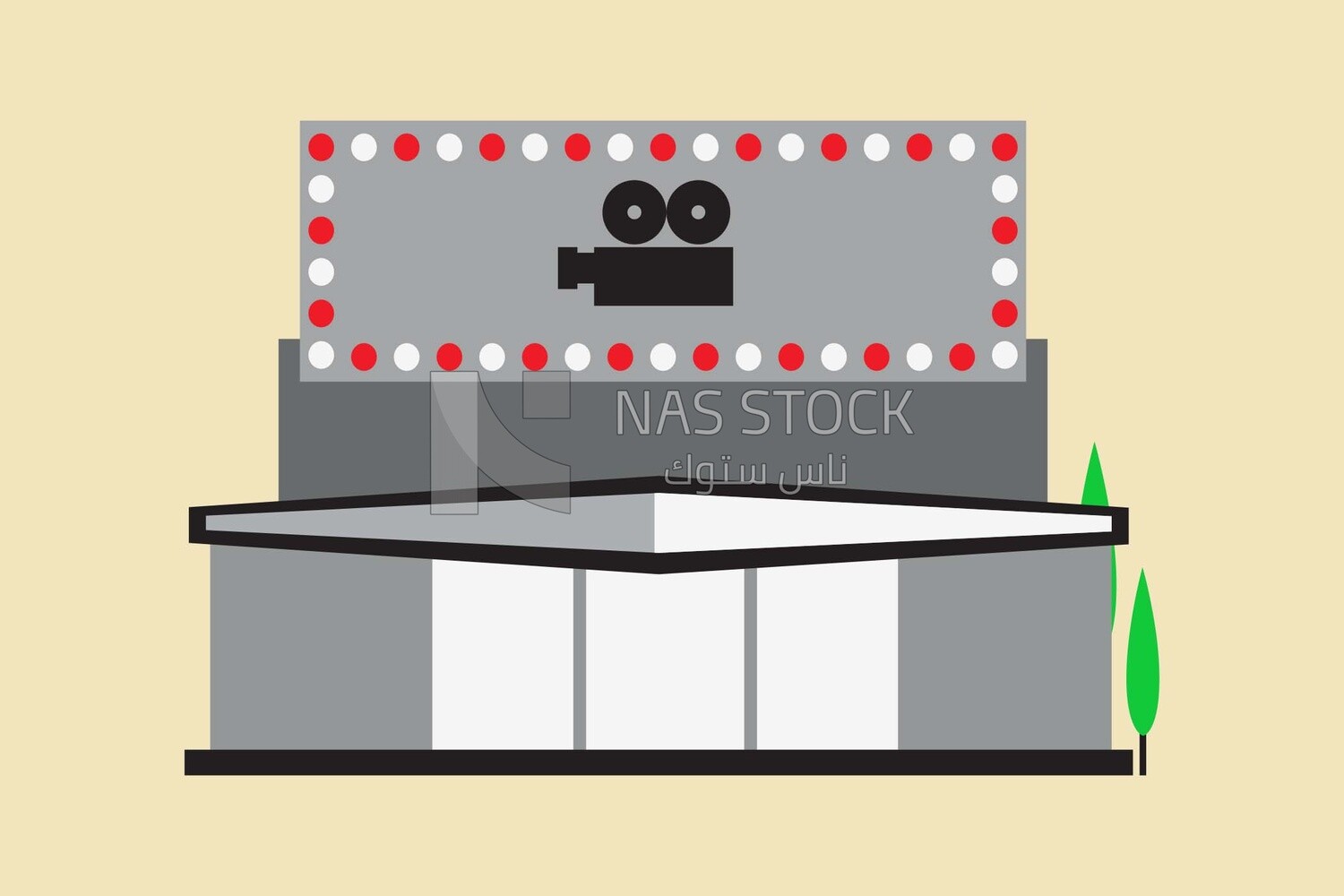 Studio backdrop icon, icons, templates and vector illustrator