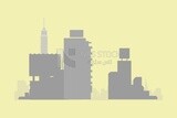 View of a city, wallpaper, vector illustrator