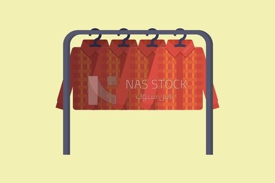 Hanging t-shirts, icons, templates and vector illustrator