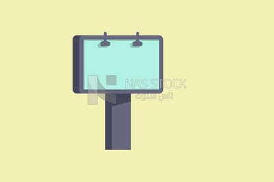 Billboard icon, icons, templates and vector illustrator
