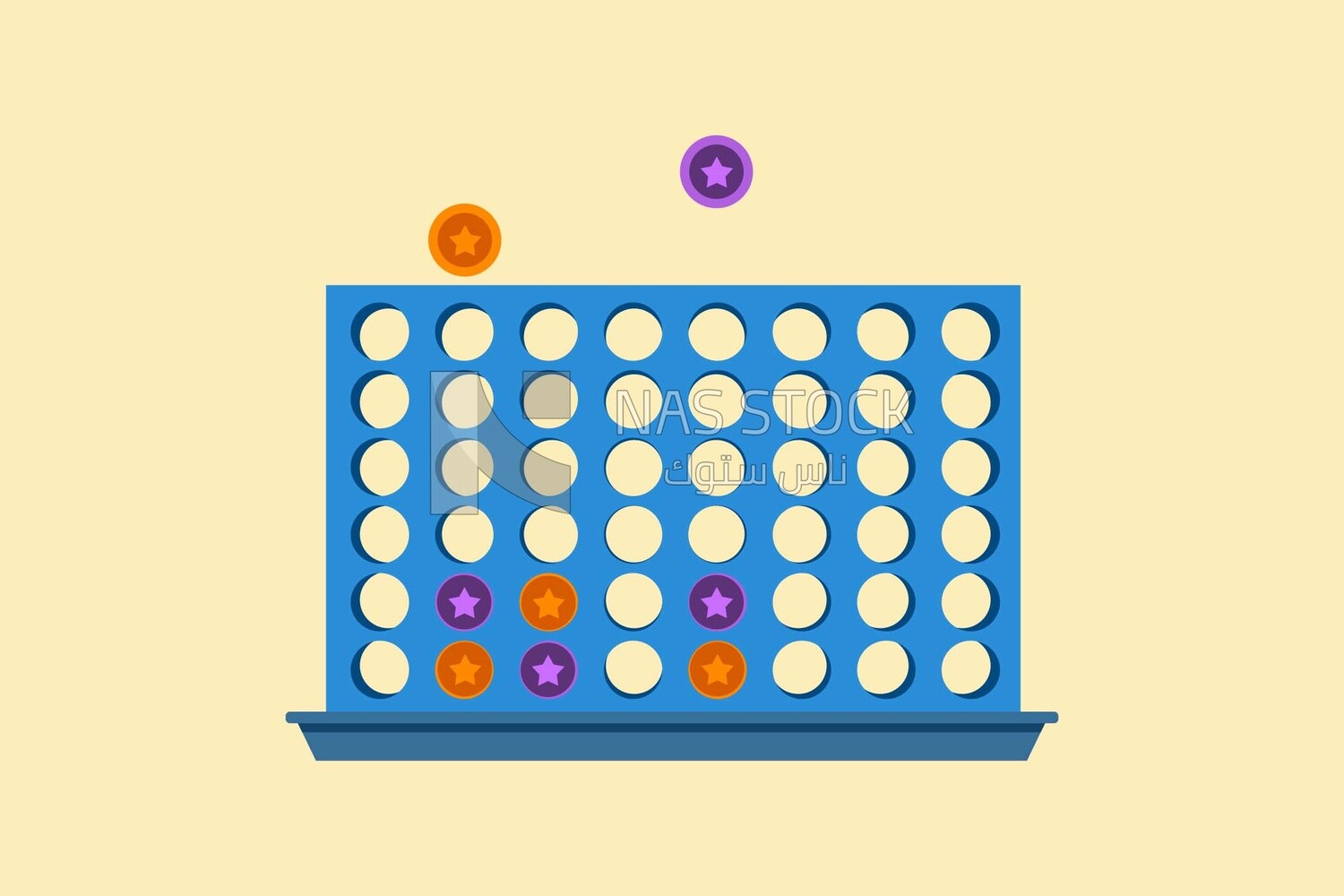 Connect four, icons, templates and vector illustrator