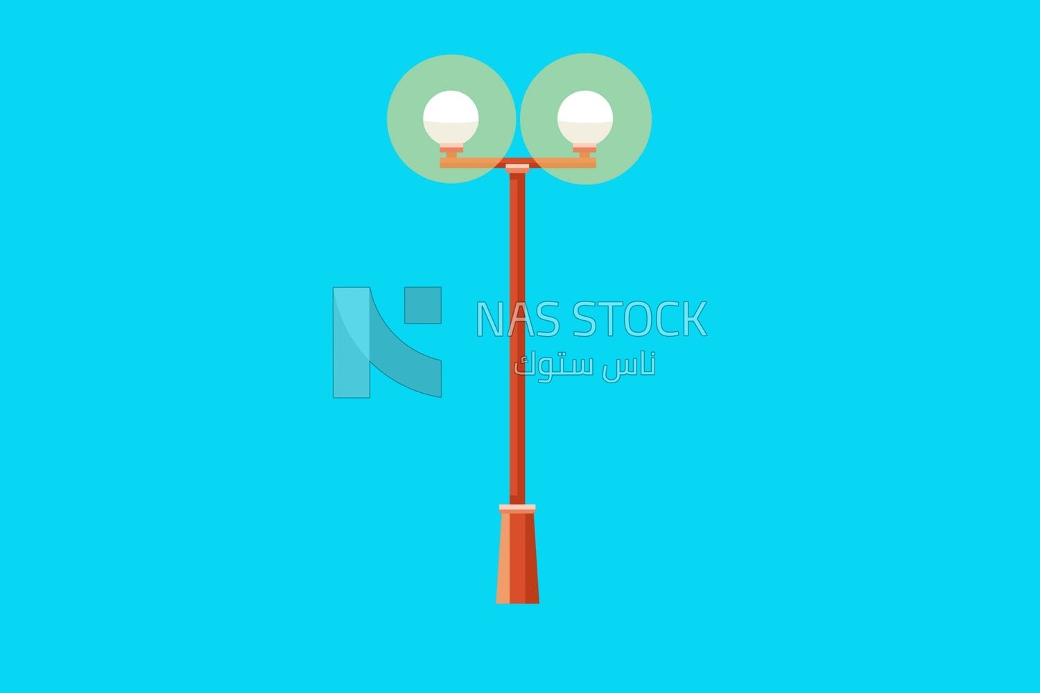 Lamppost icon, icons, templates and vector illustrator