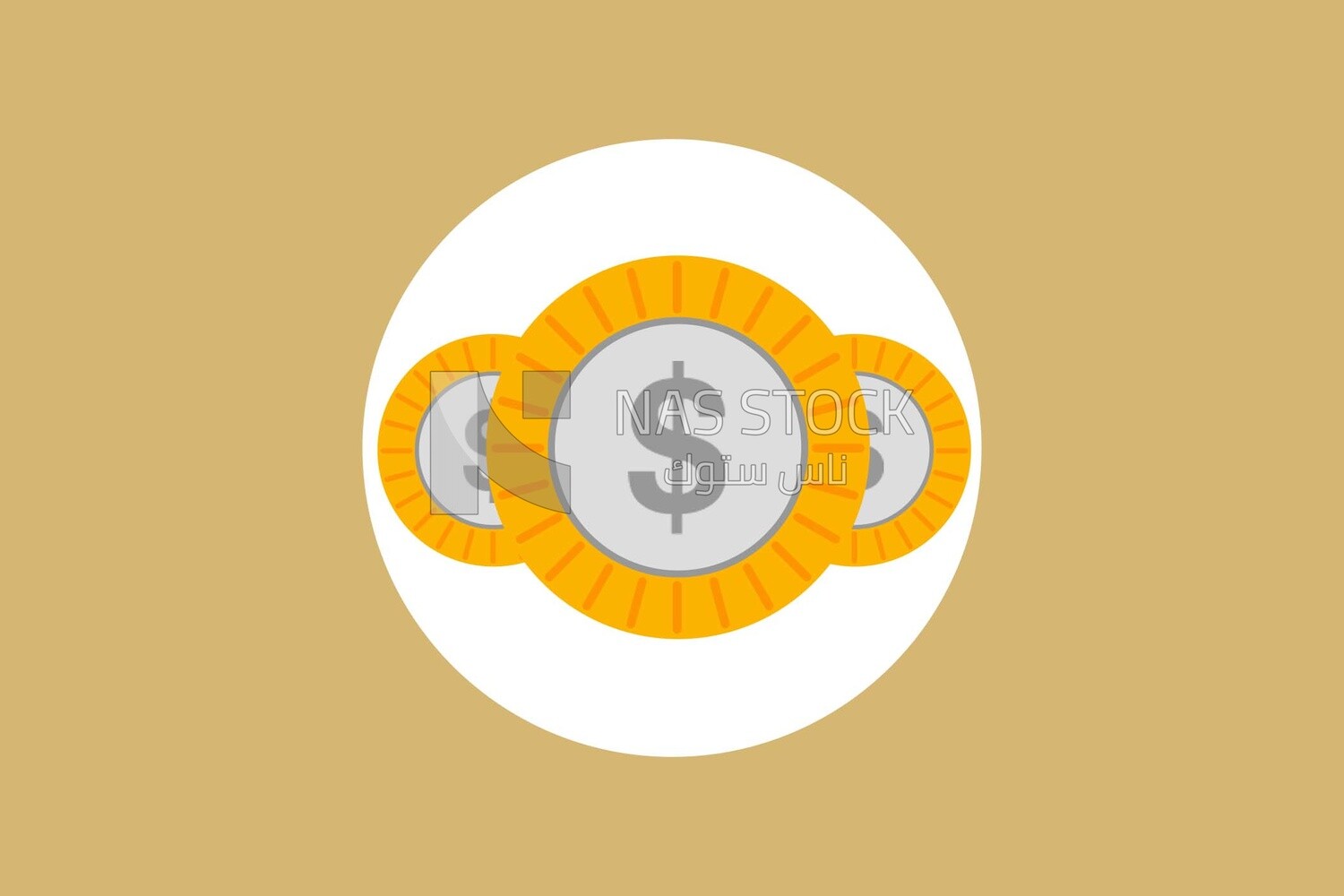 Coins, icons, templates and vector illustrator