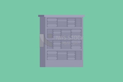 Cupboard with documents, icons, templates and vector illustrator