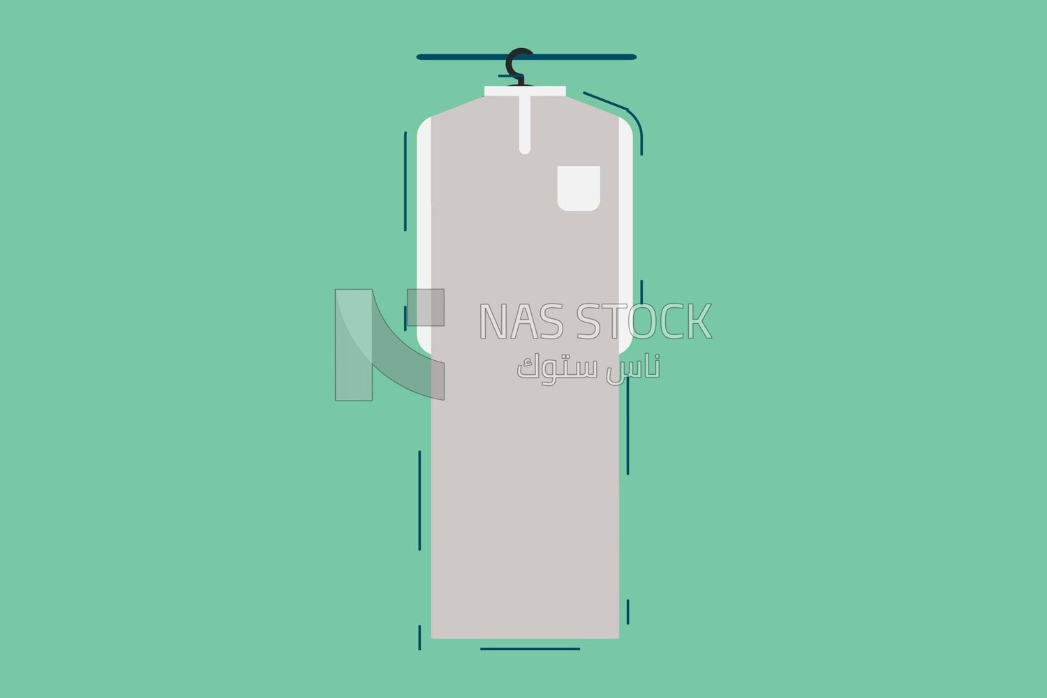 Hanging jilbab, icons, templates and vector illustrator
