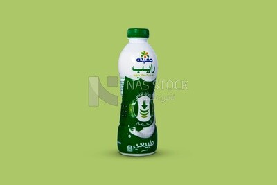 Bottle of natural yoghurt from Juhayna