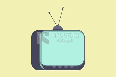 Television screen, icons and templates, vector illustrator