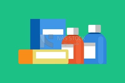 Bath tools, icons, templates and vector illustrator