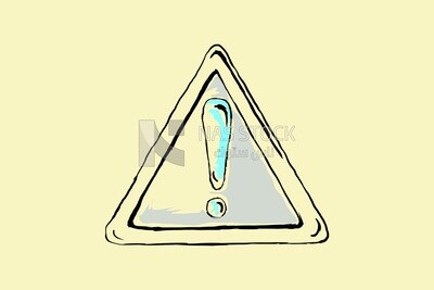 Warning sign, icons, templates and vector illustrator