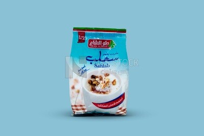 Bag of sahlab drink powder, hot drinks