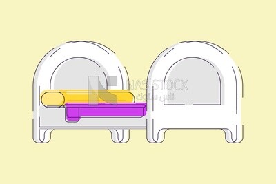 Bed, icons, templates and vector illustrator