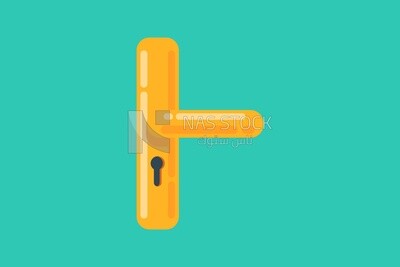 Door handle, icons, templates and vector illustrator