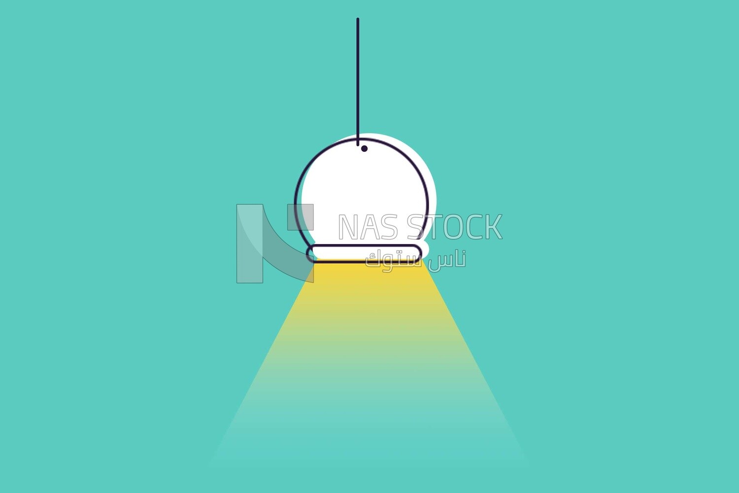 Hanging lamp, icons, templates and vector illustrator