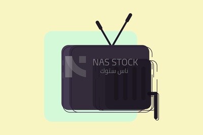 Television screen, icons and templates, vector illustrator
