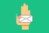 Hand holding an envelope, icons, templates and vector illustrator