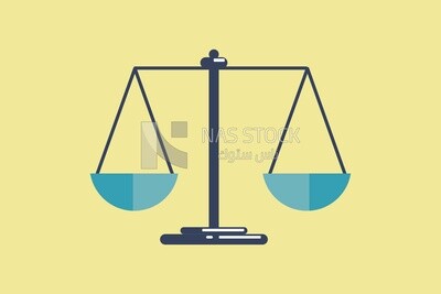 Justice scale icon, icons, templates and vector illustrator