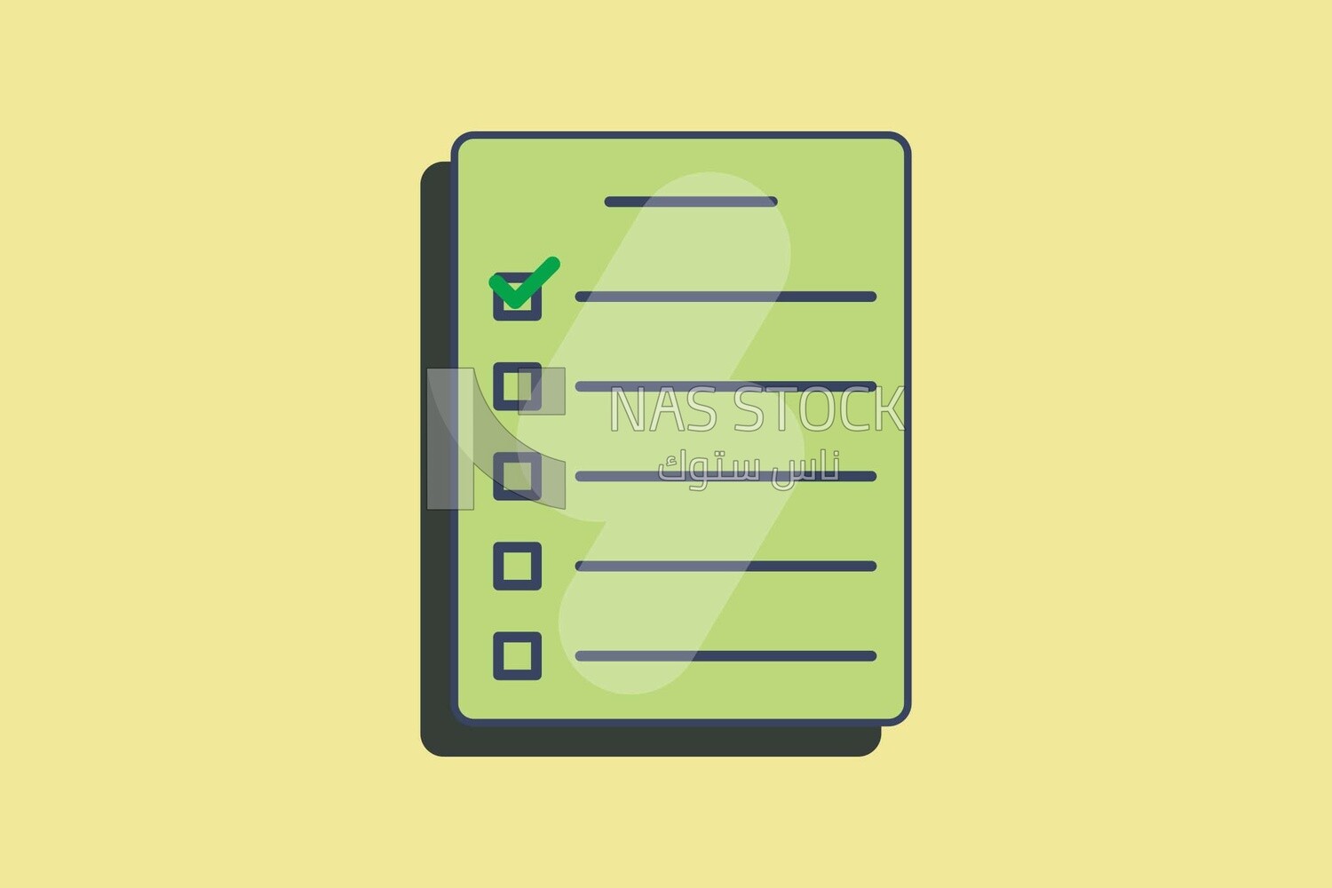 Clipboard with check marks, icons, templates and vector illustrator