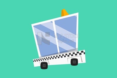 White taxi