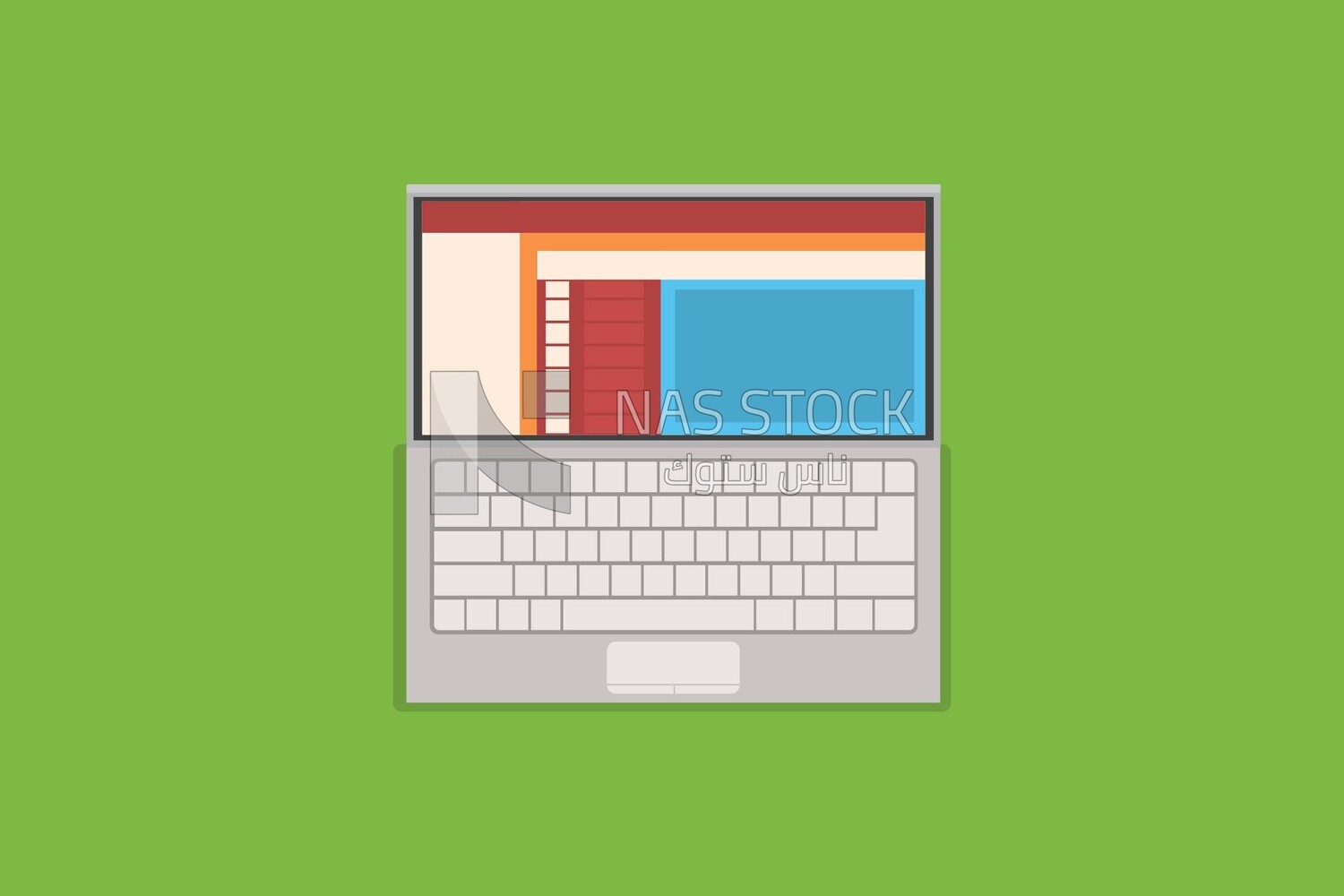 Laptop with website