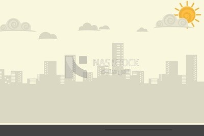 Background of city in the morning