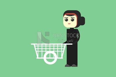 Woman doing shopping