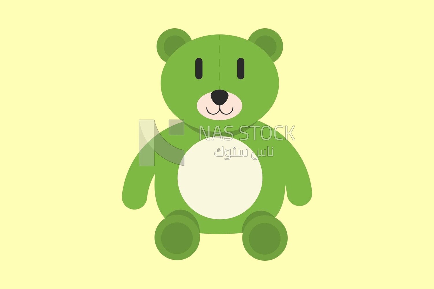 Green teddy bear