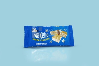 Packet of wafer sticks with cream