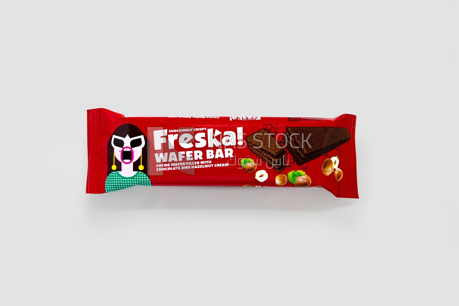 Wafer bar from freska with hazelnut cream