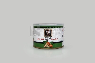 Can of hazelnut-flavored coffee from Abdul Maboud