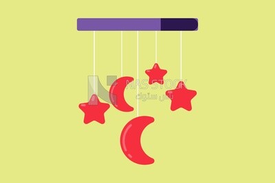 Bed bell, icons and templates, vector illustrator
