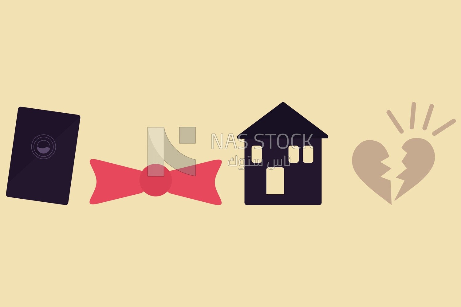 Different icons on the same background, icons and templates, vector illustrator