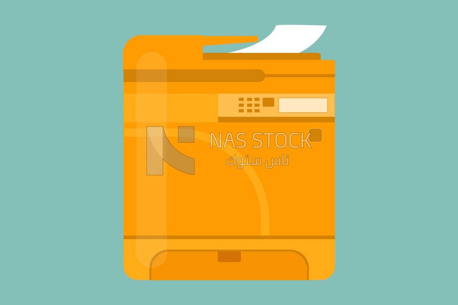 Orange documents, graphics, icons, vector illustrator.