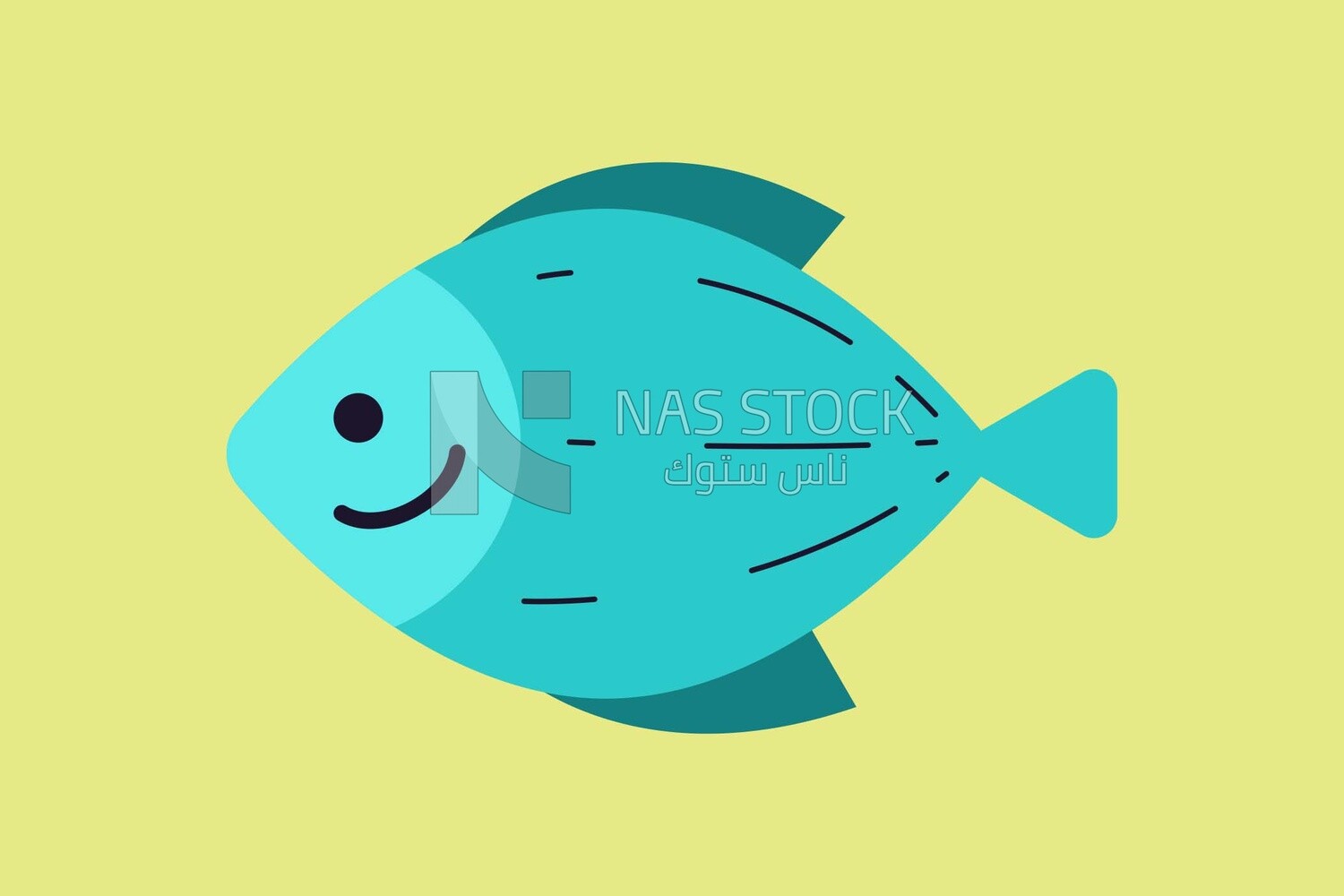 Fish, icons and templates, vector illustrator