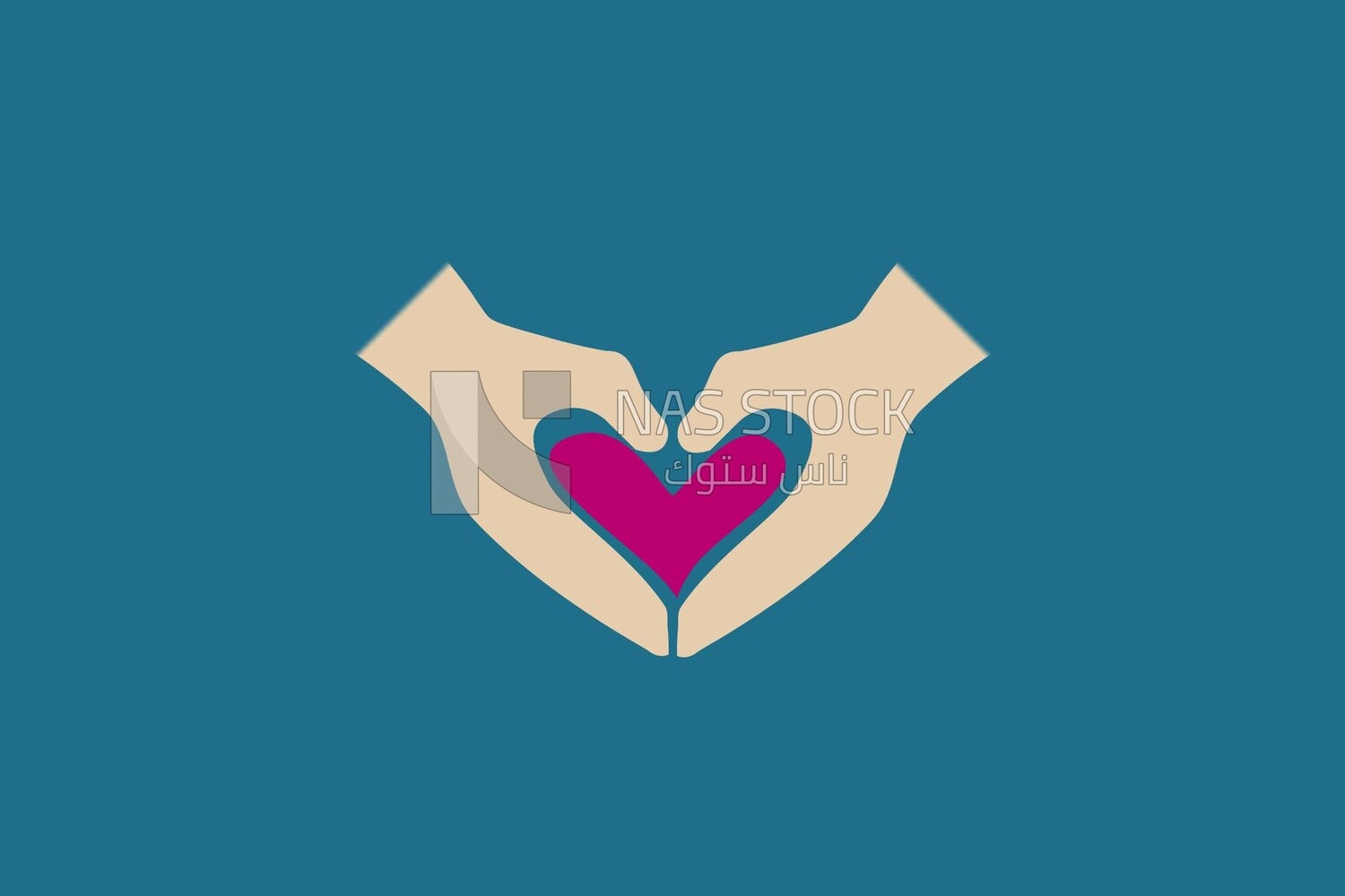 Hand making a heart shape, graphics, icons, vector illustrator.