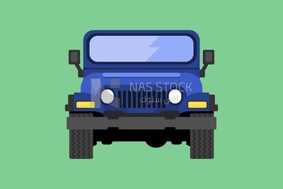Blue jeep car