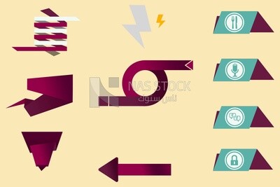 Different icons on the same background, graphics, icons, vector illustrator.