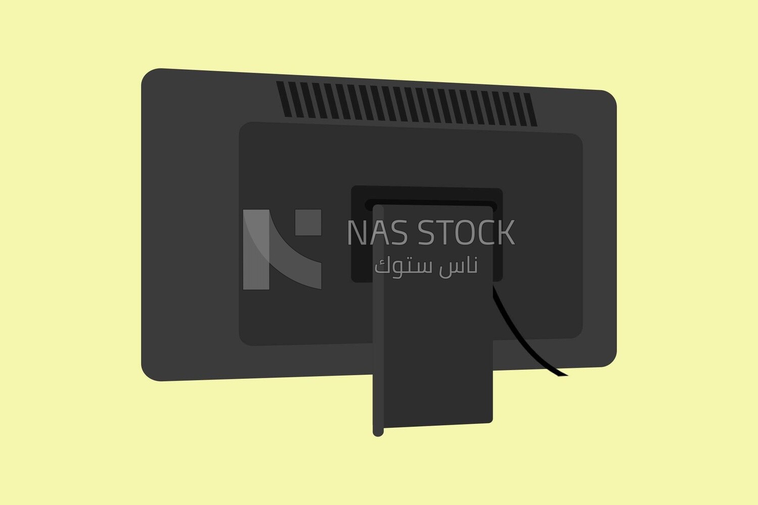 Television screen, icons and templates, vector illustrator
