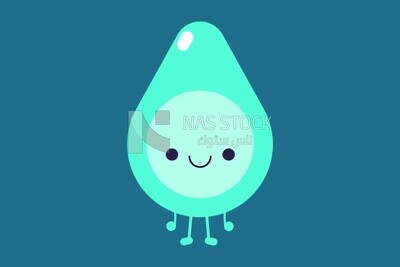 Drop of water, icons and templates, vector illustrator