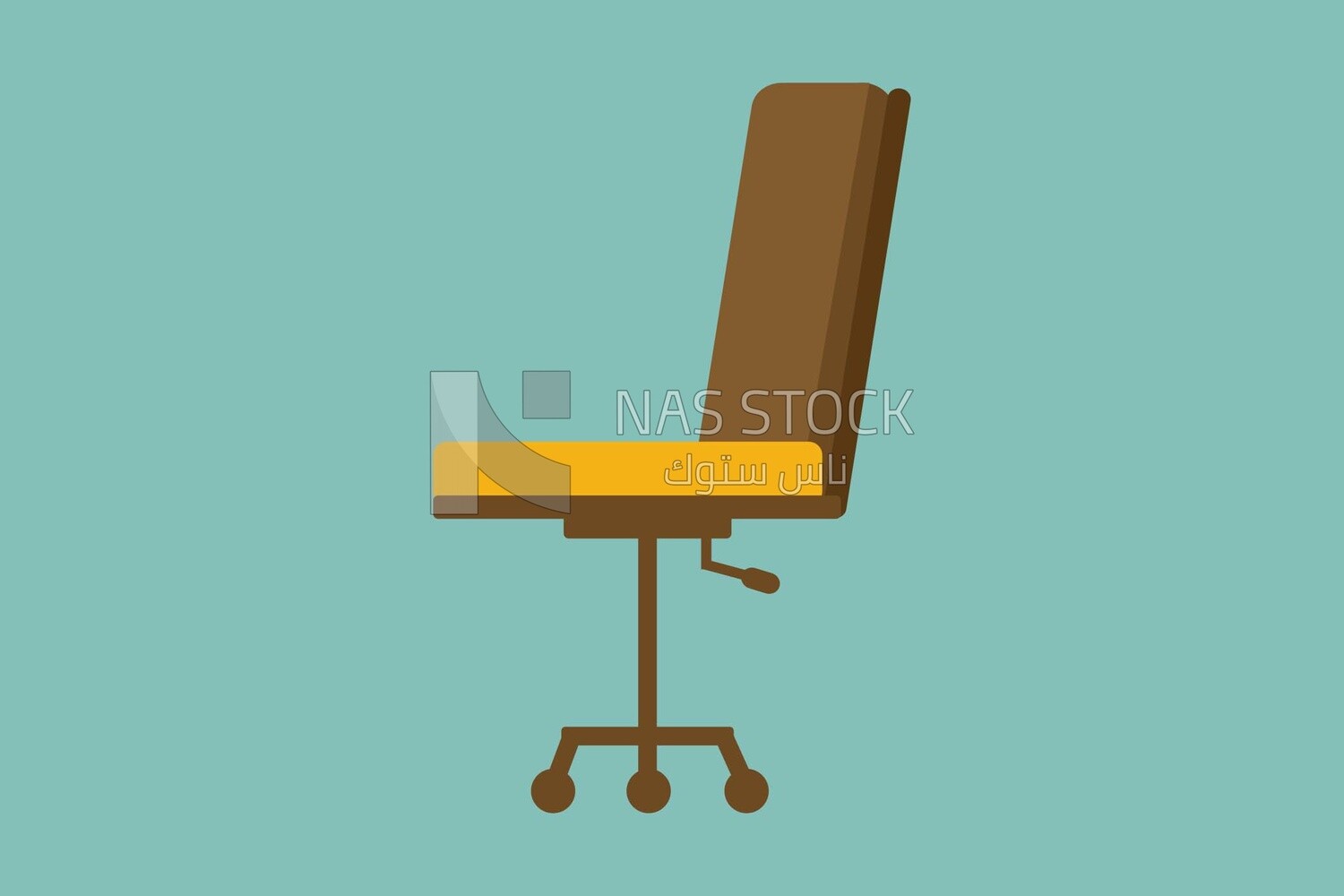 Office chair, graphics, icons, vector illustrator.