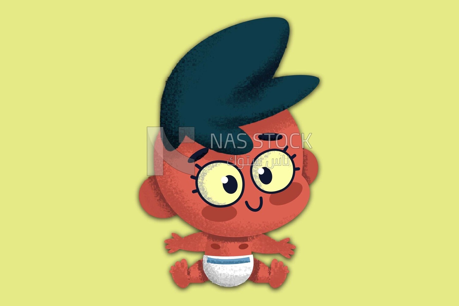Baby character, icons and templates, vector illustrator
