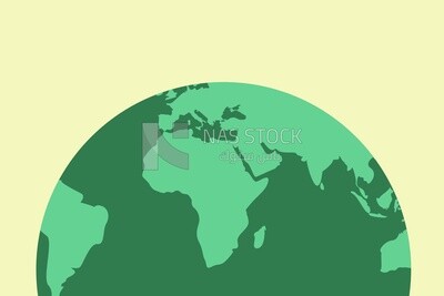 The globe, graphics, icons, vector illustrator.