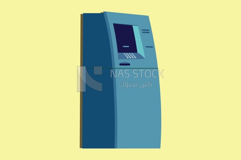 ATM machine icon, icons and templates, vector illustrator