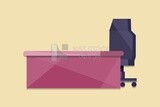 Desk icon, icons and templates, vector illustrator