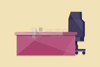 Desk icon, icons and templates, vector illustrator