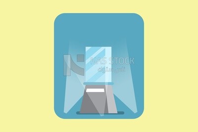 Glasses on the table, icons and templates, vector illustrator