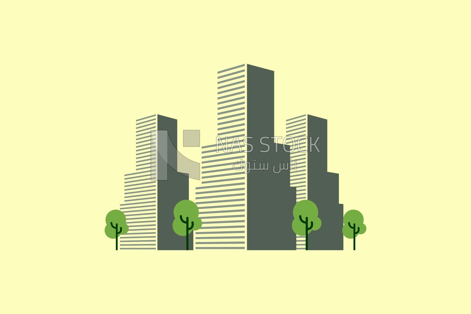 Modern buildings